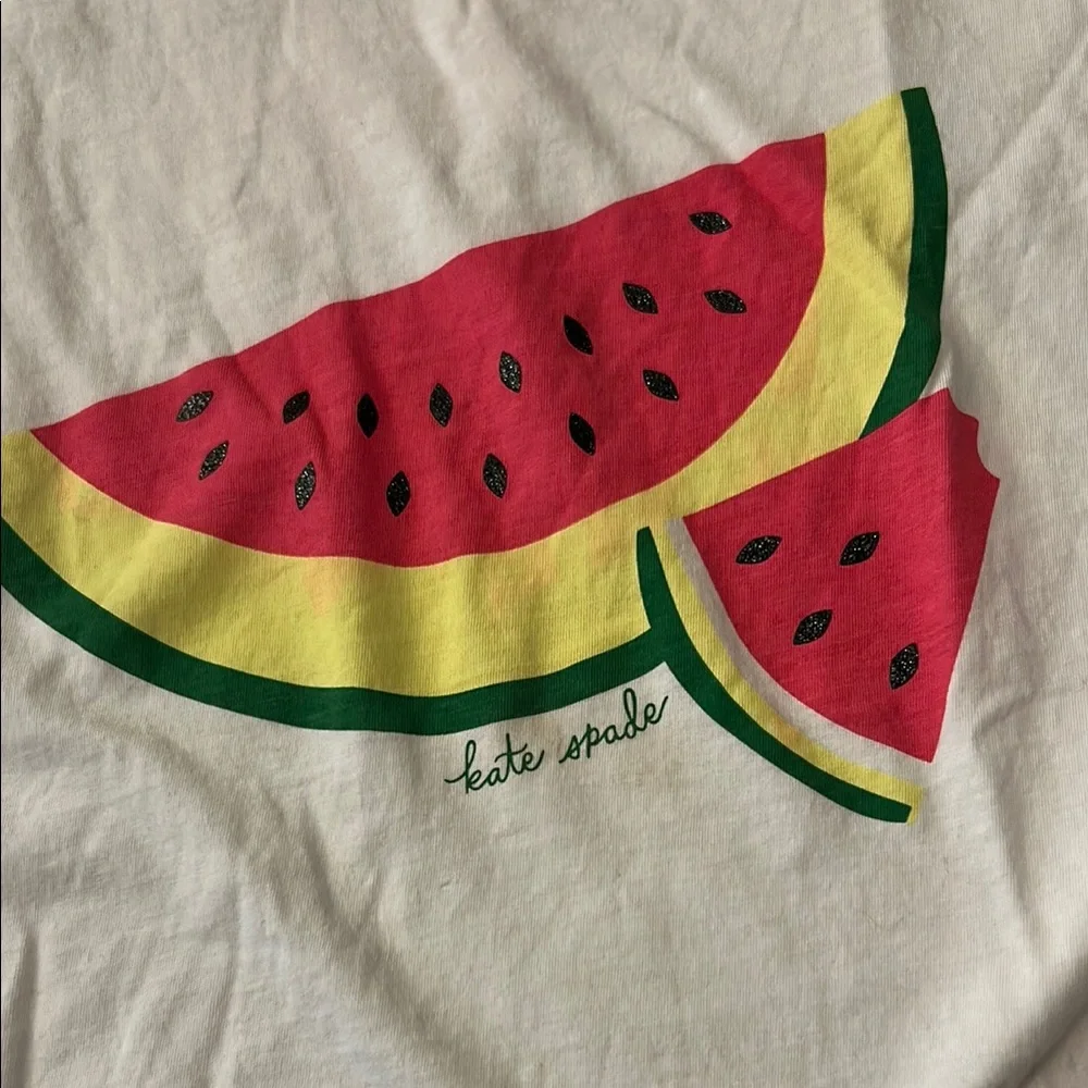 Kate Spade Watermelon Slice Graphic T-Shirt, Size L NWOT